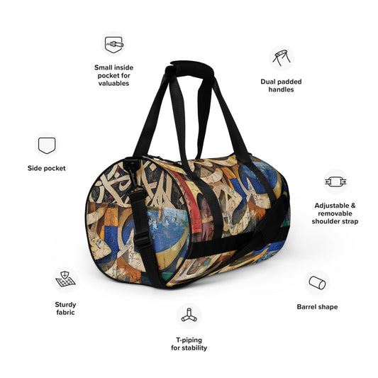 All-over print gym bagmy art Allawimy art Allawi