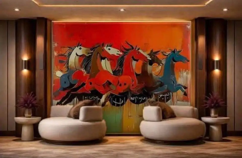 Dancing Horses Wall Carpet — Original Design