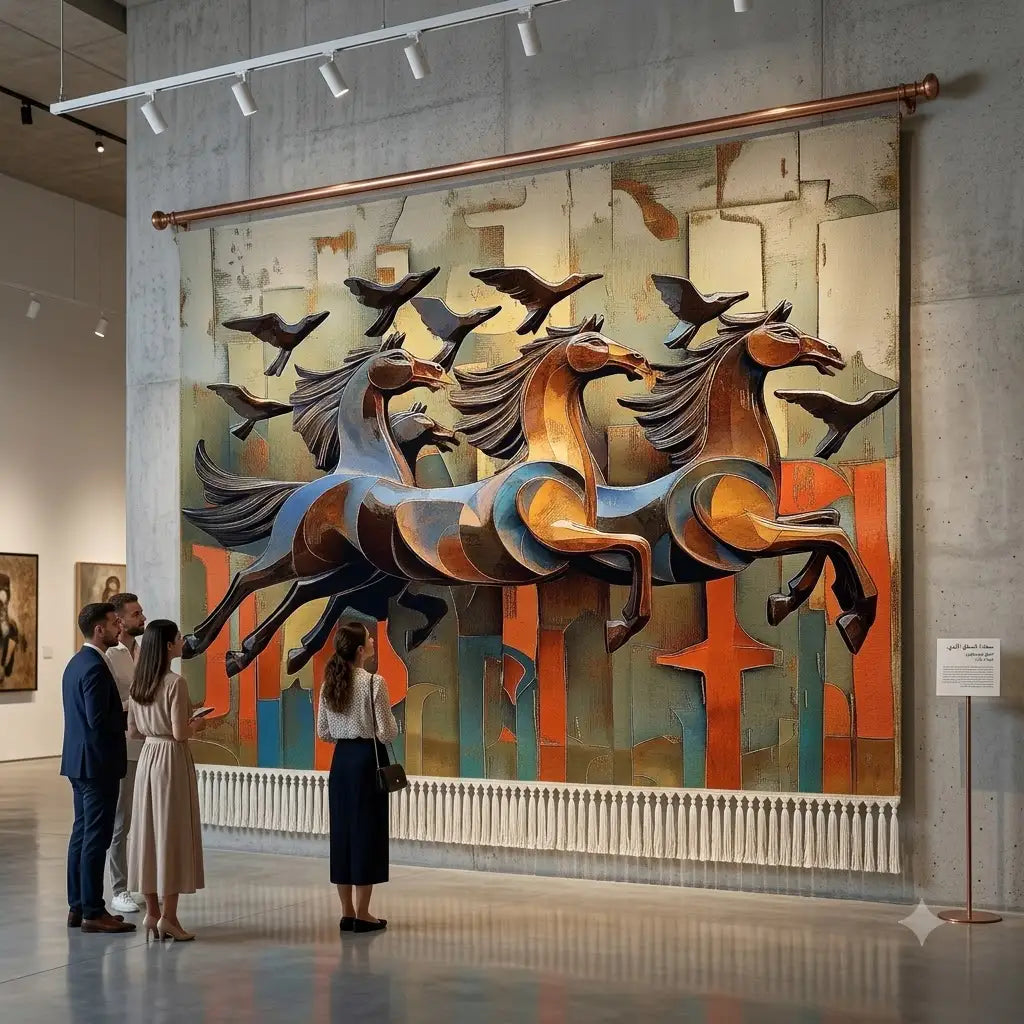 Dancing Horses Wall Carpet — Original Design
