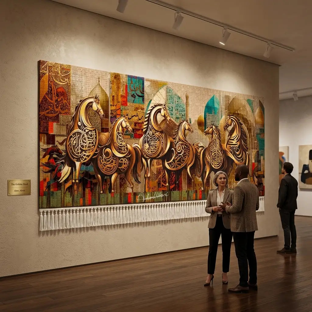 Dancing Horses Wall Carpet — Original Design