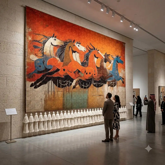 Dancing Horses Wall Carpet — Original Design