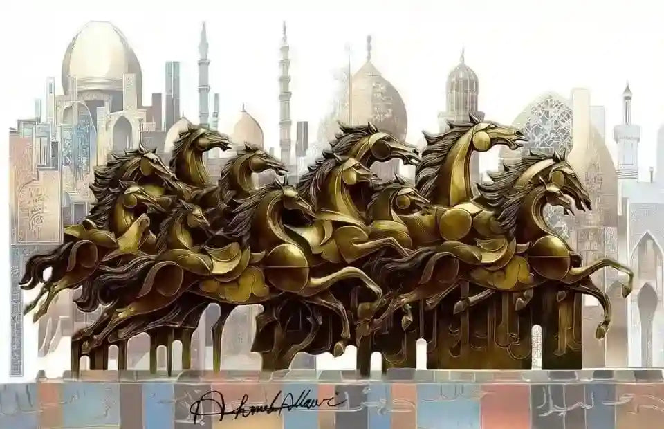 Arabian Spirit — Bronze Sculpture by Ahmed Allawi
