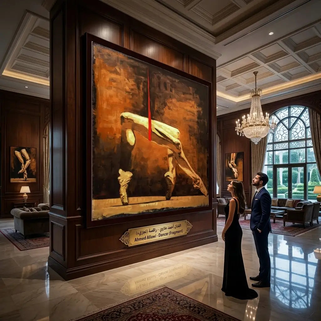 رؤية فنية 2: أحصنة زجاج معشّق ملوّن في صالة معرض | Vision 2: Stained-Glass Horses in a Gallery