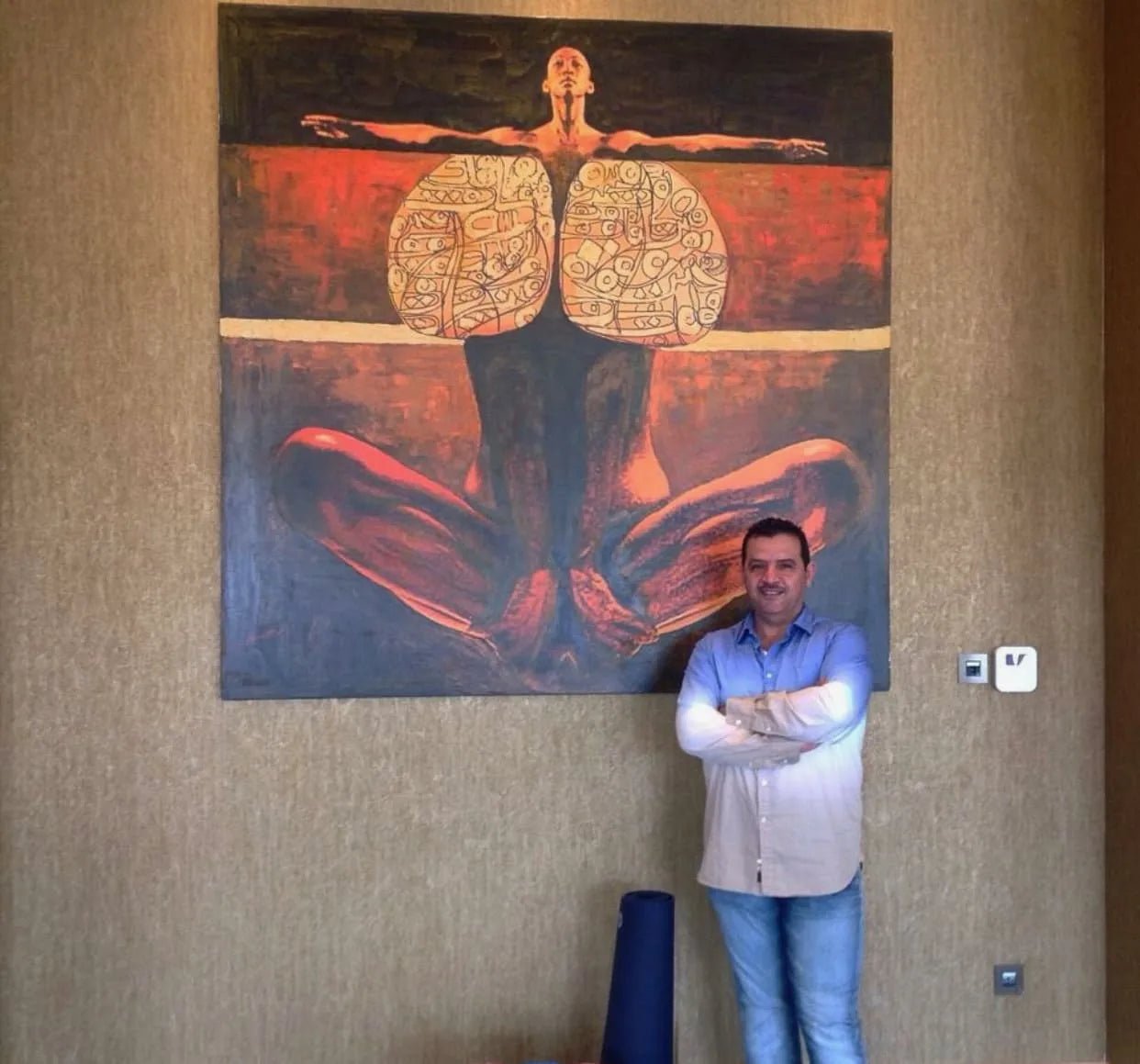 Acrylic Paintings — Dancing Figures & Arabic Calligraphymy art AllawiJust Art Gallery