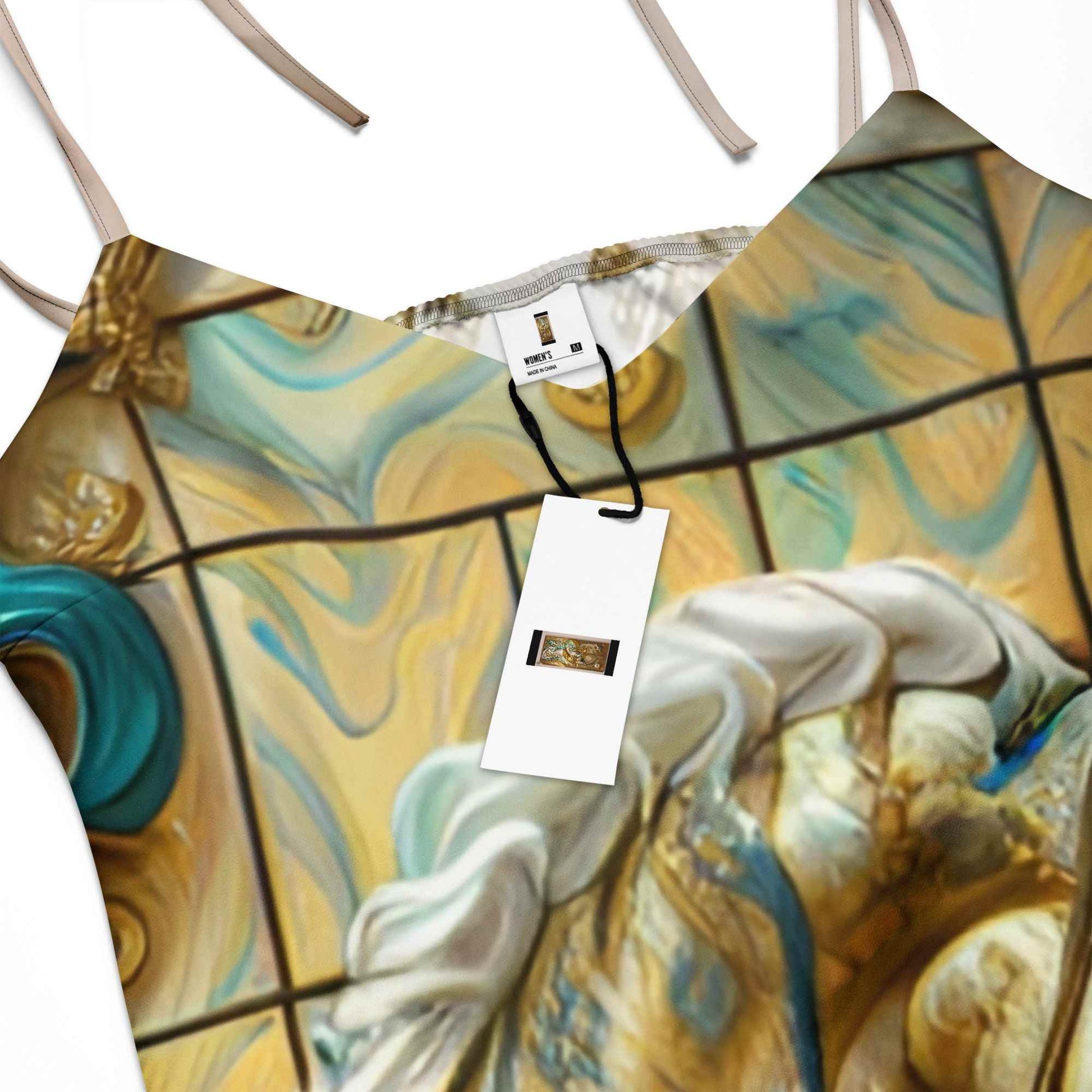 Ahmed Allawi — Art Print Midi Dress | Wearable Artmy art Allawimy art Allawi