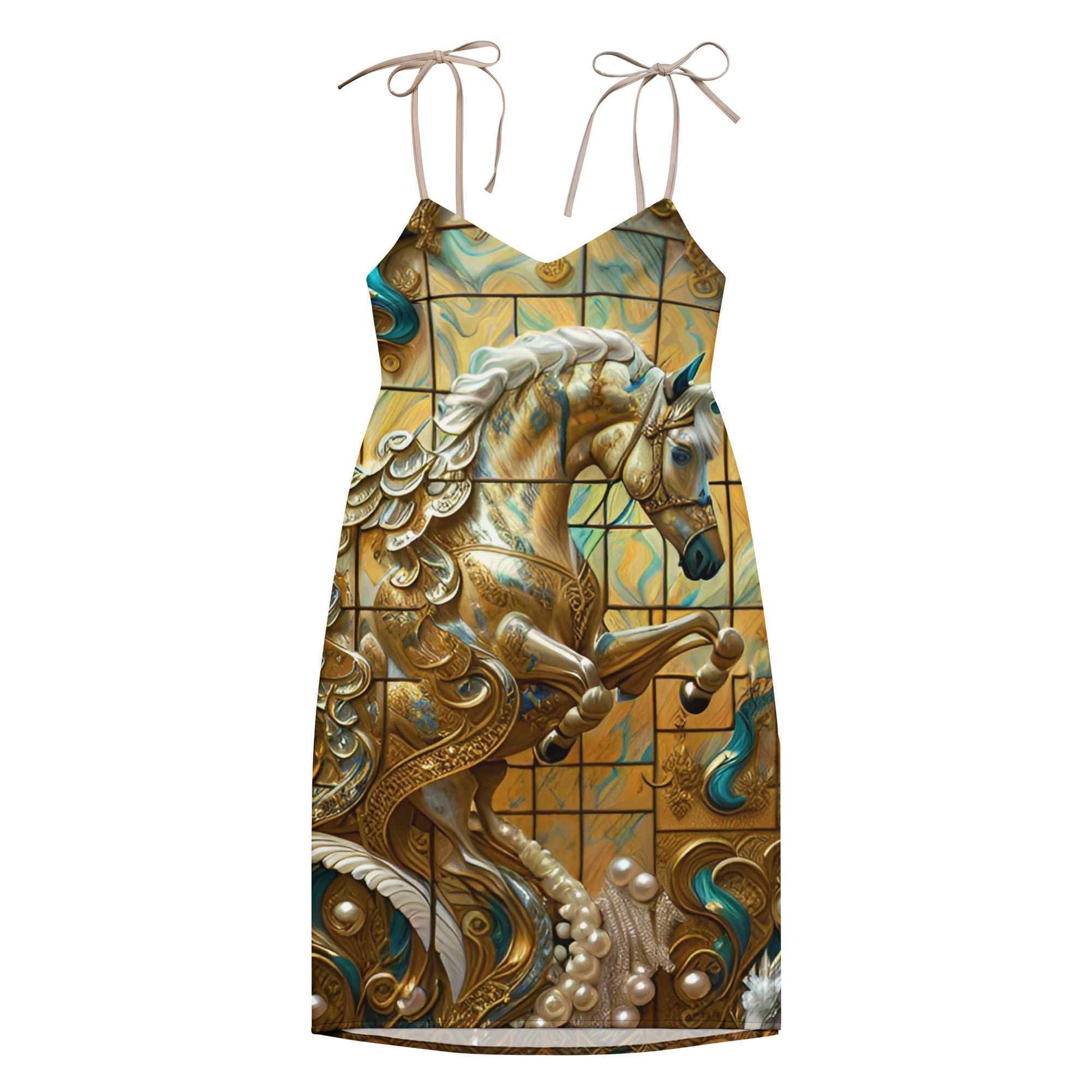 Ahmed Allawi — Art Print Midi Dress | Wearable Artmy art Allawimy art Allawi
