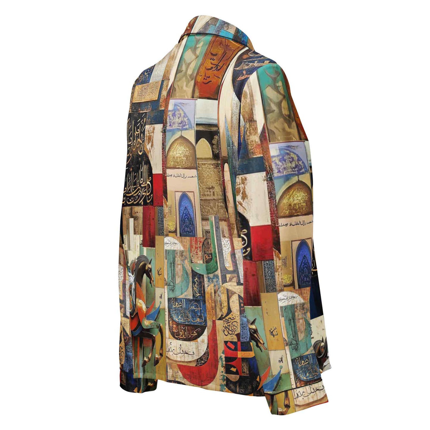 Arabic Art Pajama Top — Women's Long Sleeve | Luxury Wearable Artmy art Allawimy art Allawi