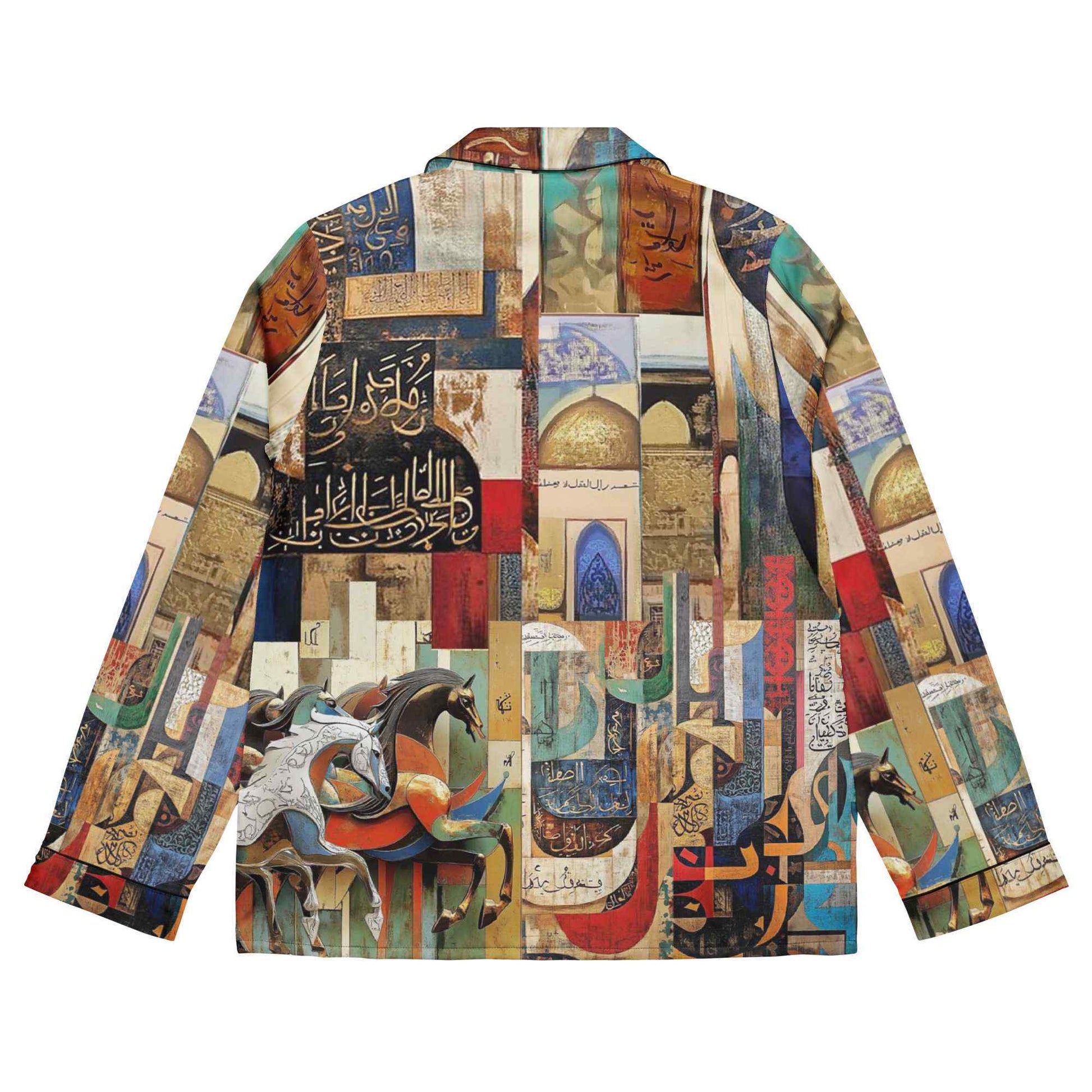 Arabic Art Pajama Top — Women's Long Sleeve | Luxury Wearable Artmy art Allawimy art Allawi