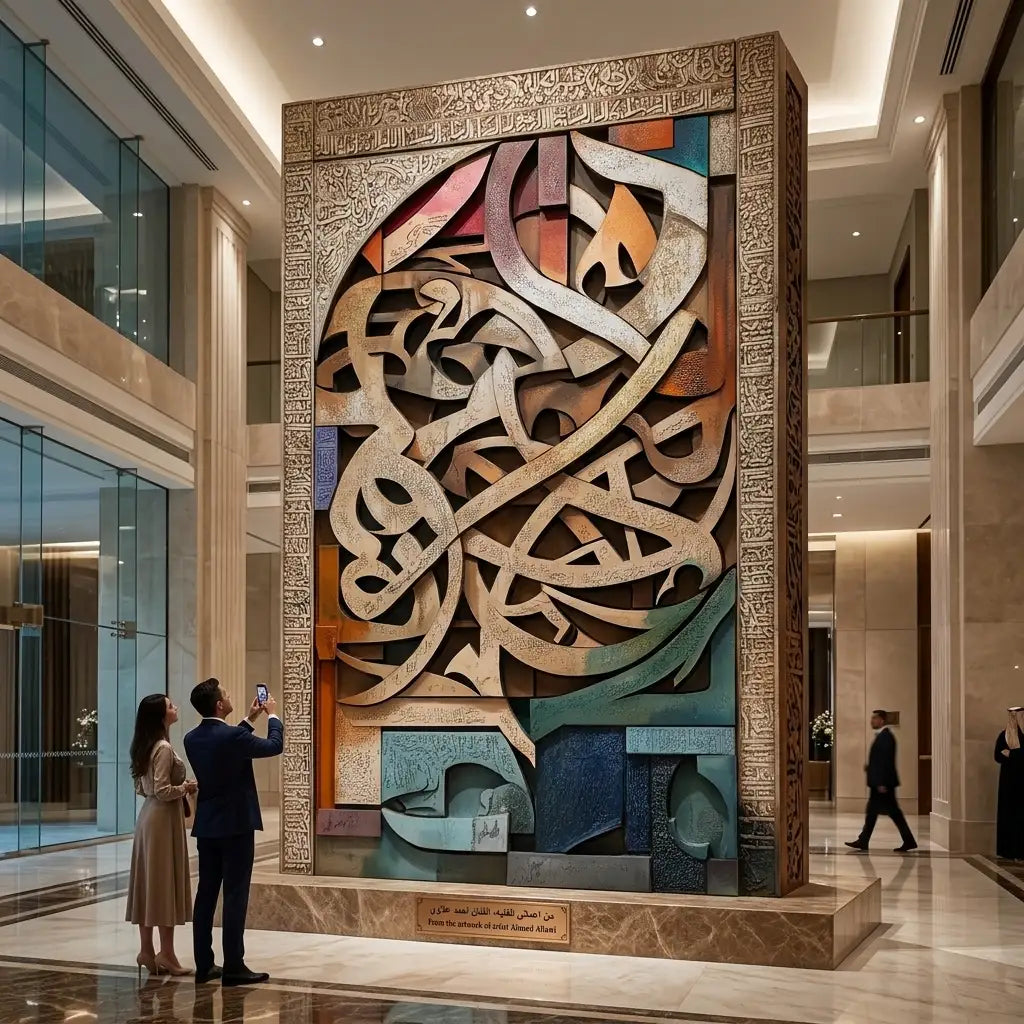 رؤية فنية 2: أحصنة زجاج معشّق ملوّن في صالة معرض | Vision 2: Stained-Glass Horses in a Gallery