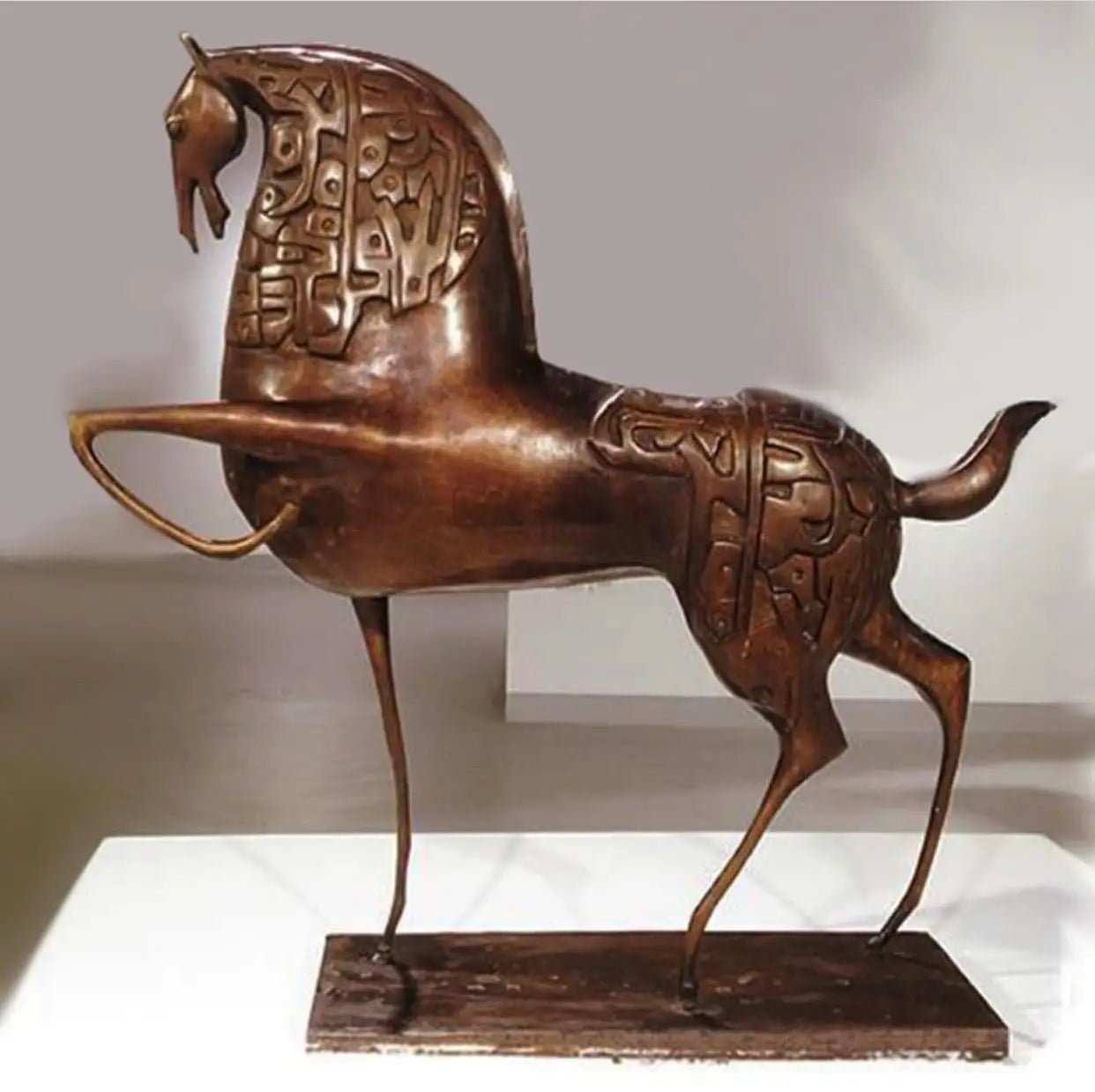 Bronze Horse Sculpture — Arabic Calligraphy Art | Ahmed Allawi | Doha Qatarmy art AllawiAhmed Allawi — Just Art Gallery