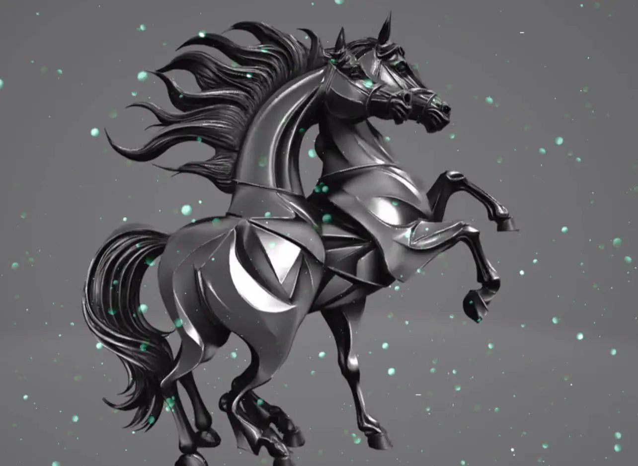 Bronze Horse Sculpture — Arabic Calligraphy Art | Ahmed Allawi | Doha Qatarmy art AllawiAhmed Allawi — Just Art Gallery