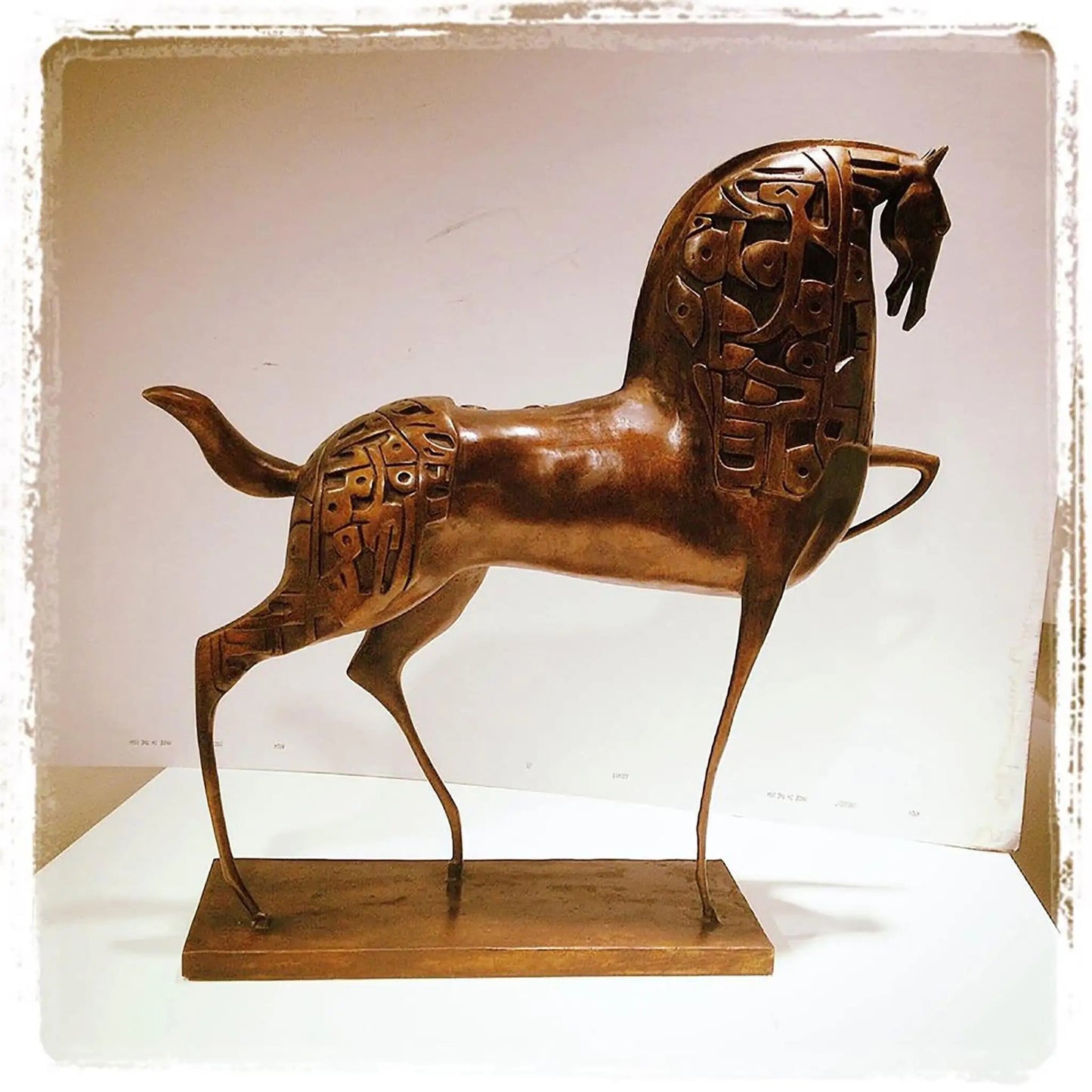 Bronze Horse Sculpture — Arabic Calligraphy Art | Ahmed Allawi | Doha Qatarmy art AllawiAhmed Allawi — Just Art Gallery