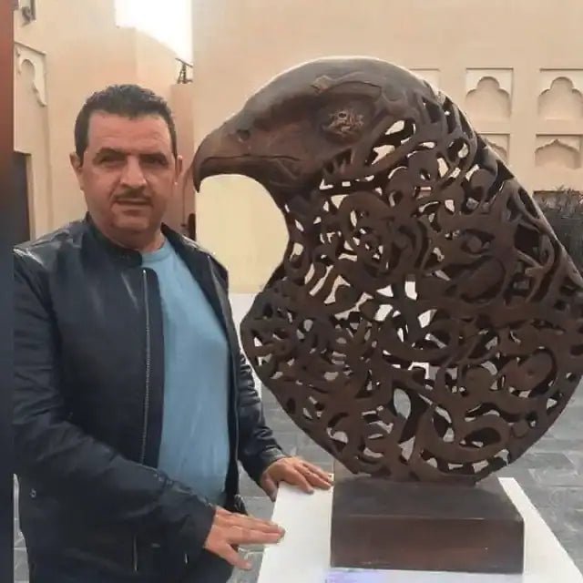 Bronze Sculpture — Horses & Arabic Calligraphy | Original Signed Artwork | Ahmed Allawimy art AllawiAhmed Allawi