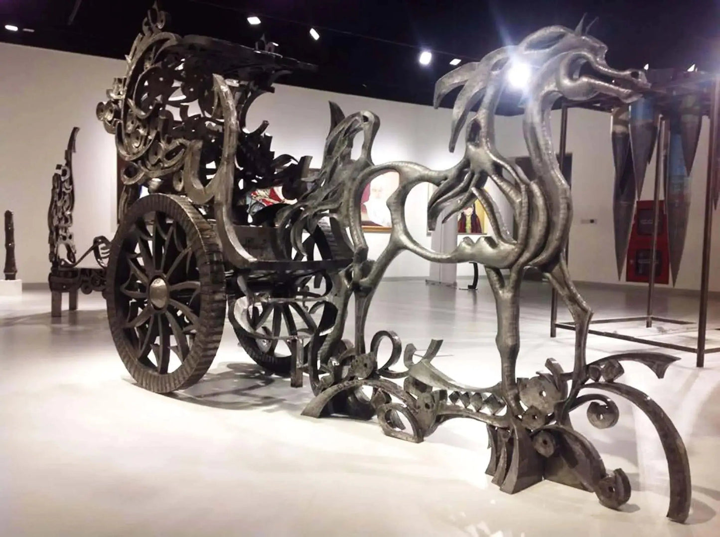Bronze Sculpture — Horses & Arabic Calligraphy | Original Signed Artwork | Ahmed Allawimy art AllawiAhmed Allawi