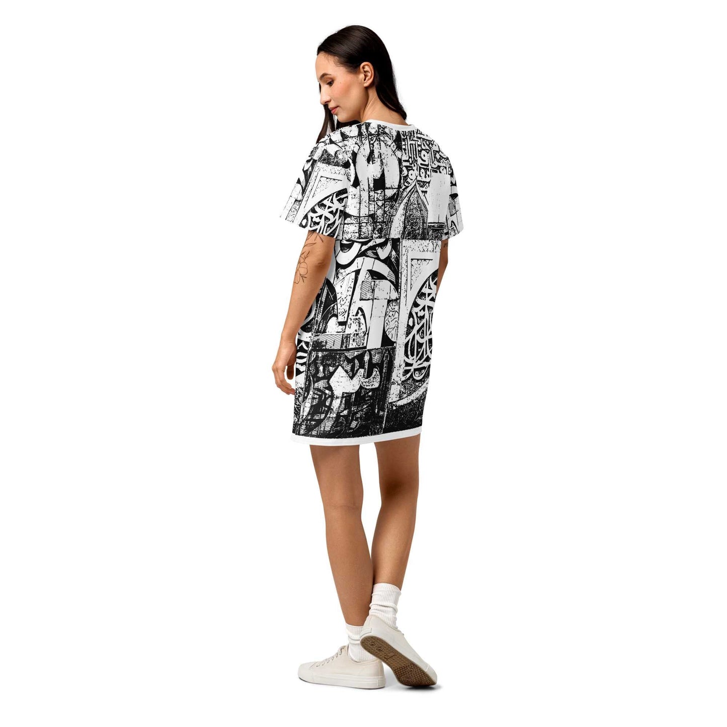Cotton T-Shirt Dress — Dancing Horses, Daylight Editionmy art Allawimy art Allawi