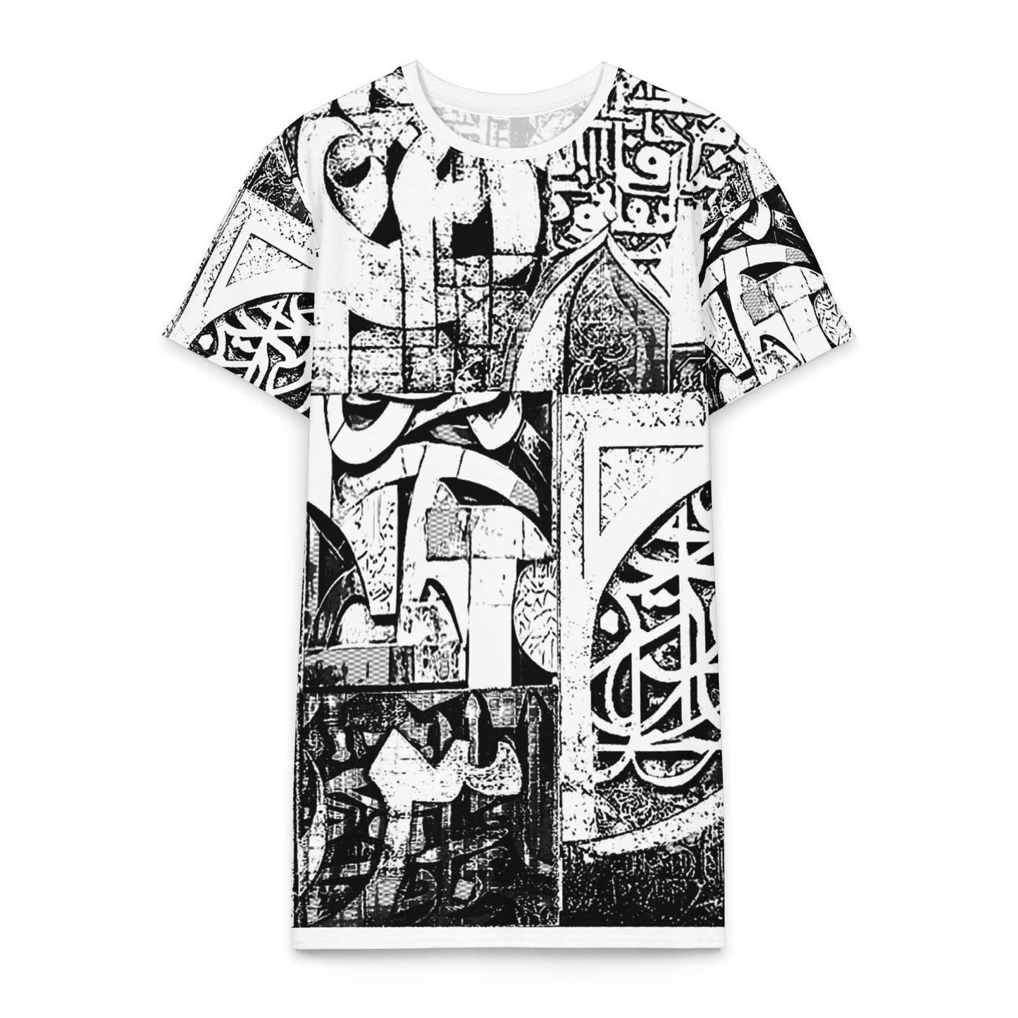 Cotton T-Shirt Dress — Dancing Horses, Daylight Editionmy art Allawimy art Allawi