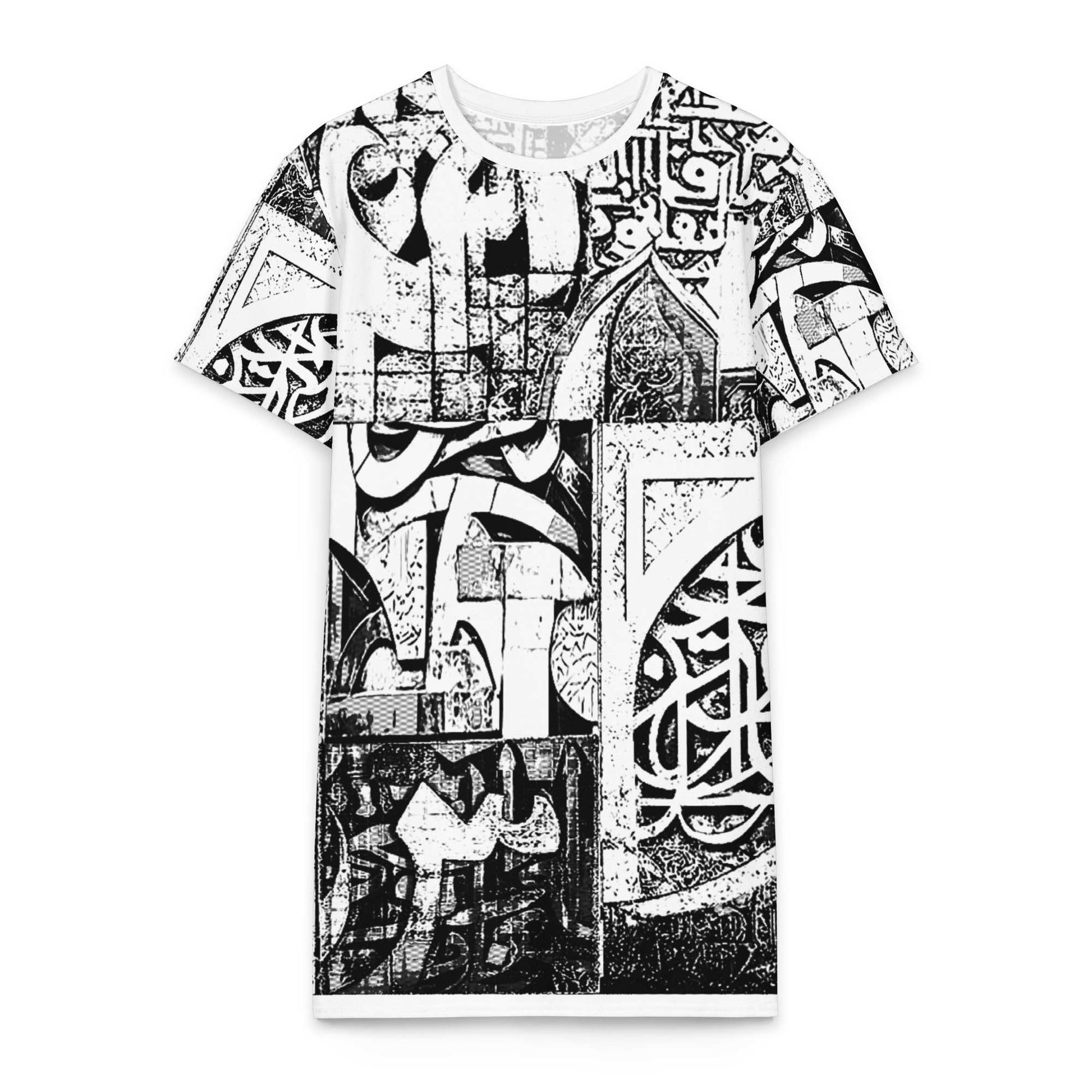 Cotton T-Shirt Dress — Dancing Horses, Daylight Editionmy art Allawimy art Allawi