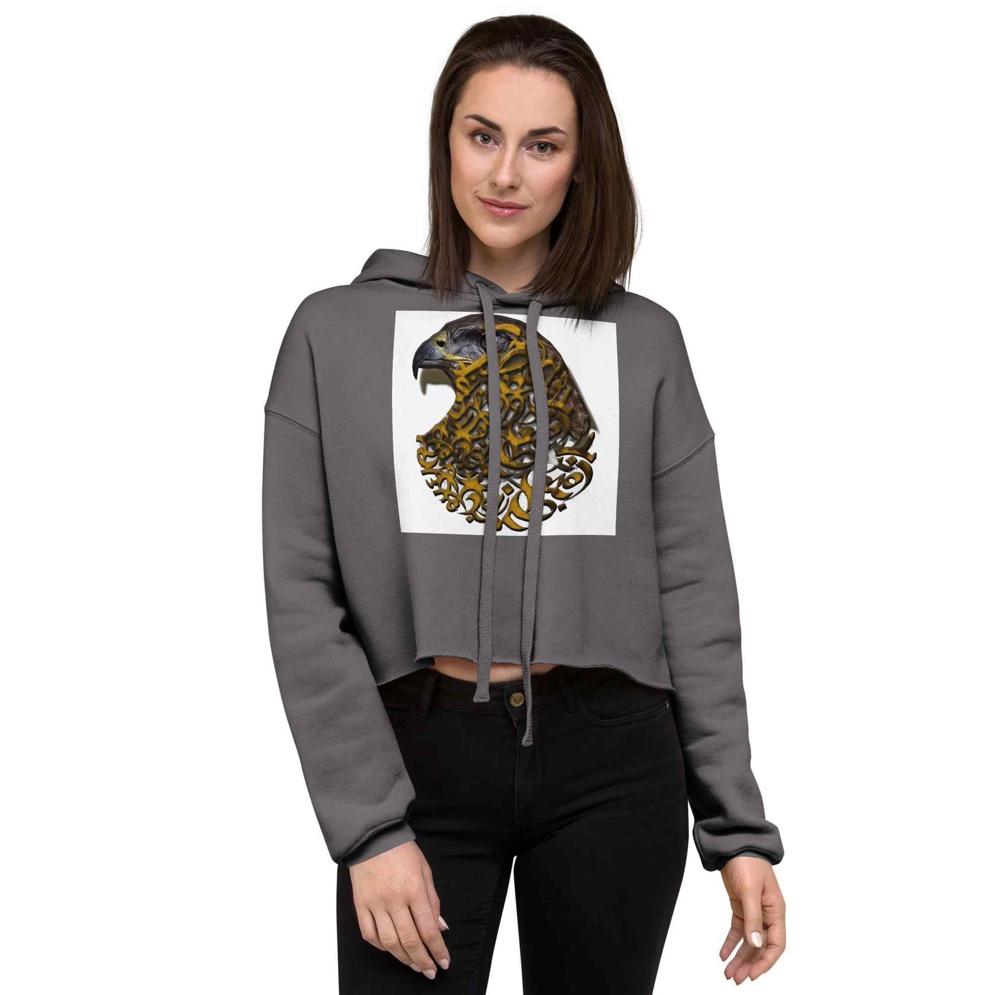 Crop Hoodie — Wearable Art by Ahmed Allawimy art Allawimy art Allawi