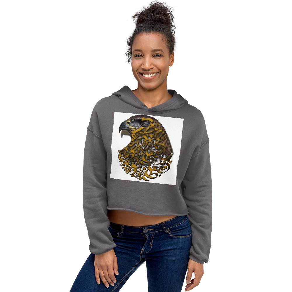 Crop Hoodie — Wearable Art by Ahmed Allawimy art Allawimy art Allawi