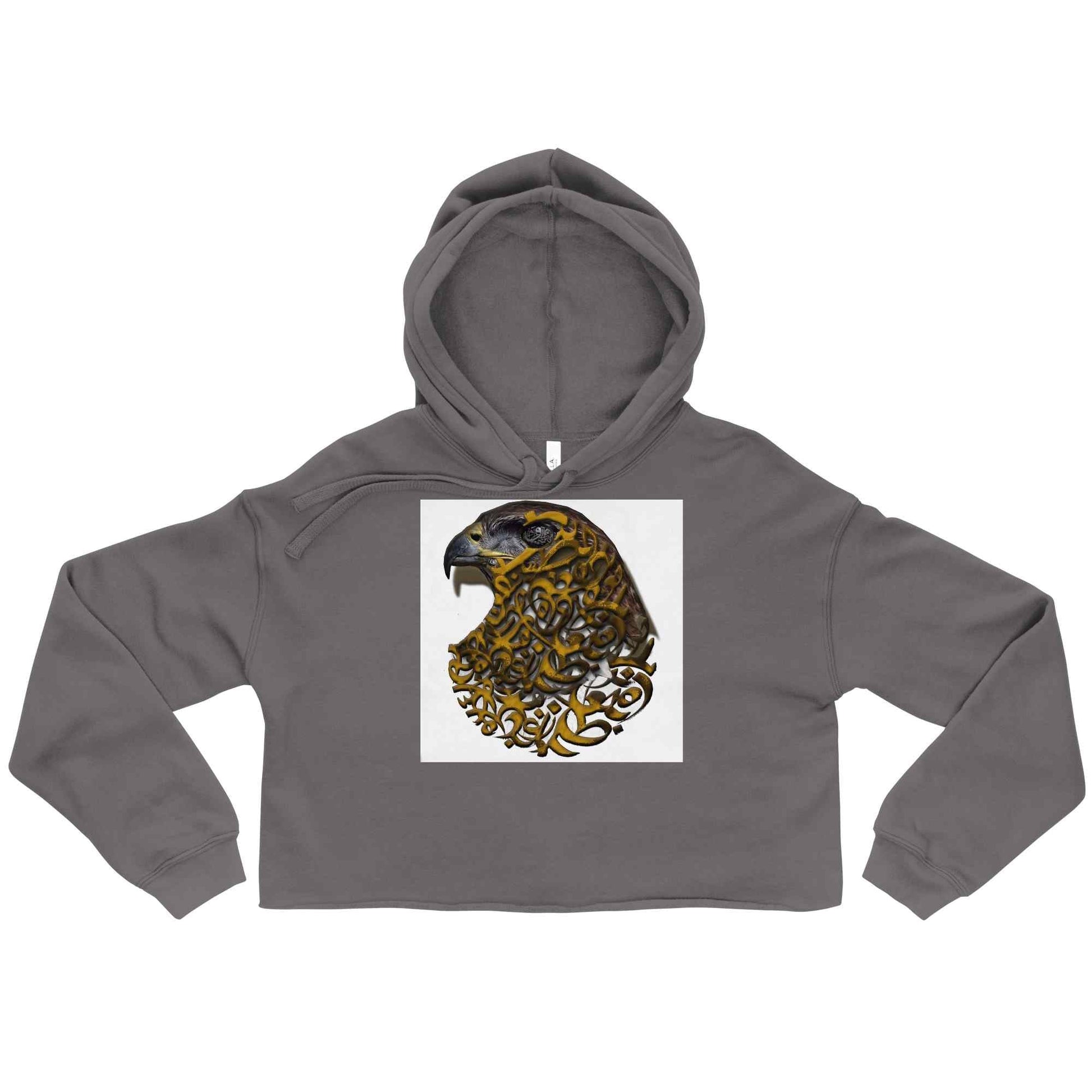 Crop Hoodie — Wearable Art by Ahmed Allawimy art Allawimy art Allawi