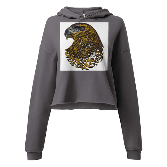 Crop Hoodie — Wearable Art by Ahmed Allawimy art Allawimy art Allawi
