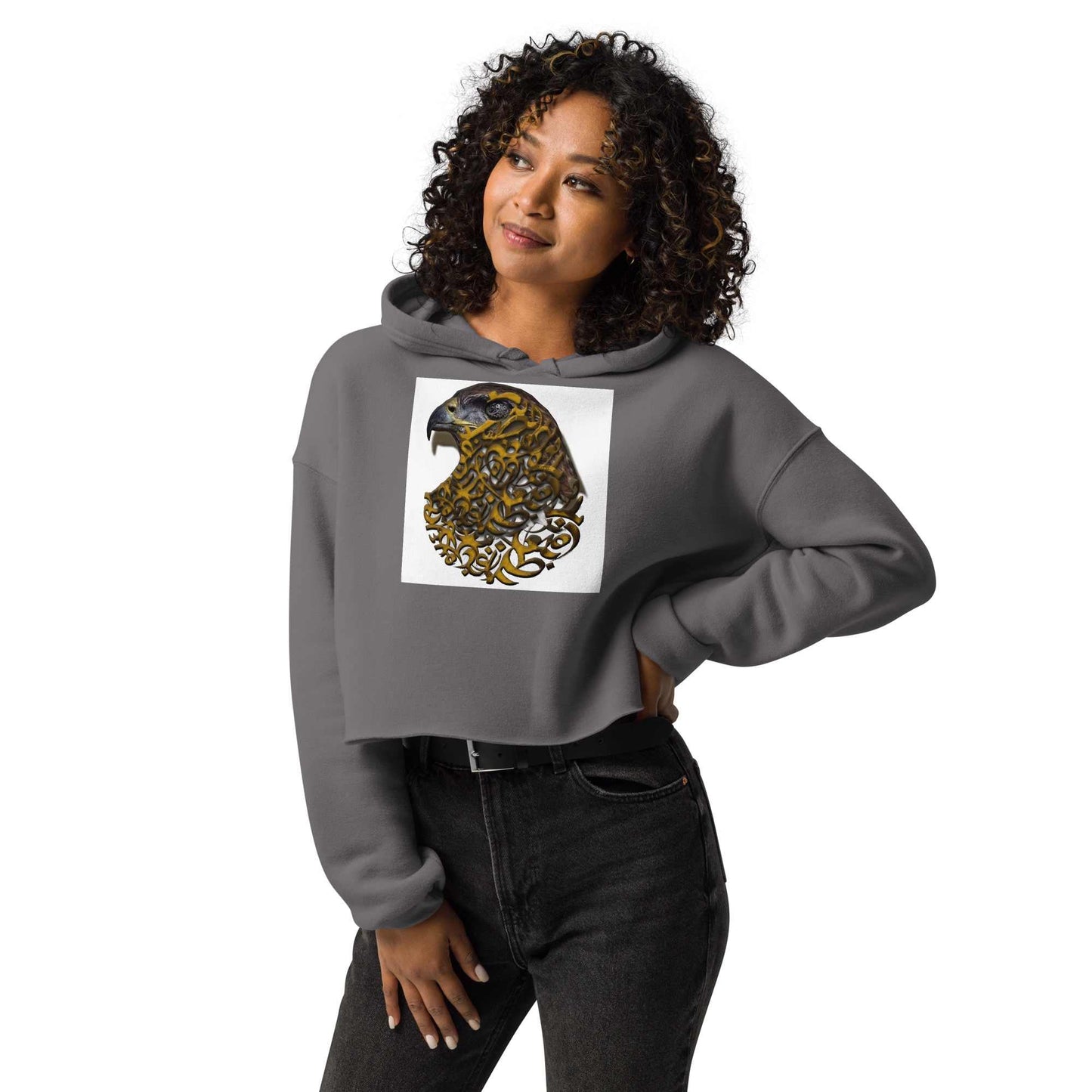 Crop Hoodie — Wearable Art by Ahmed Allawimy art Allawimy art Allawi