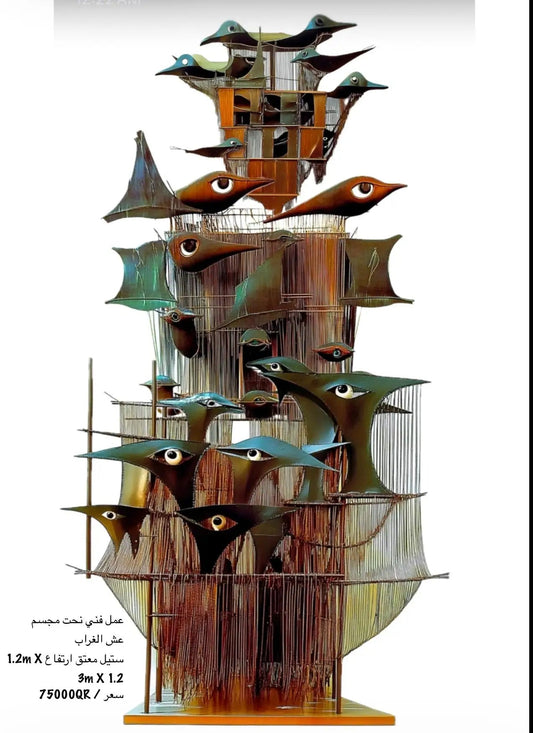 Crow's Nest — The Quiet Distant Corner | Sculptural Works by Ahmed Allawimy art AllawiJust Art — Ahmed Allawi