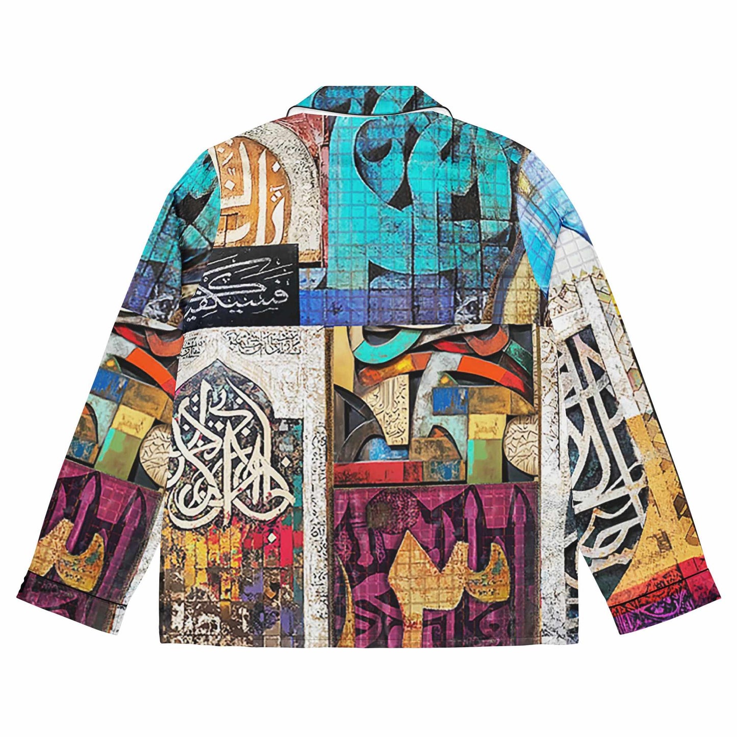 Luxury Art Pajama Top — Arabic Calligraphy Print | Wearable Art by Ahmed Allawimy art Allawimy art Allawi