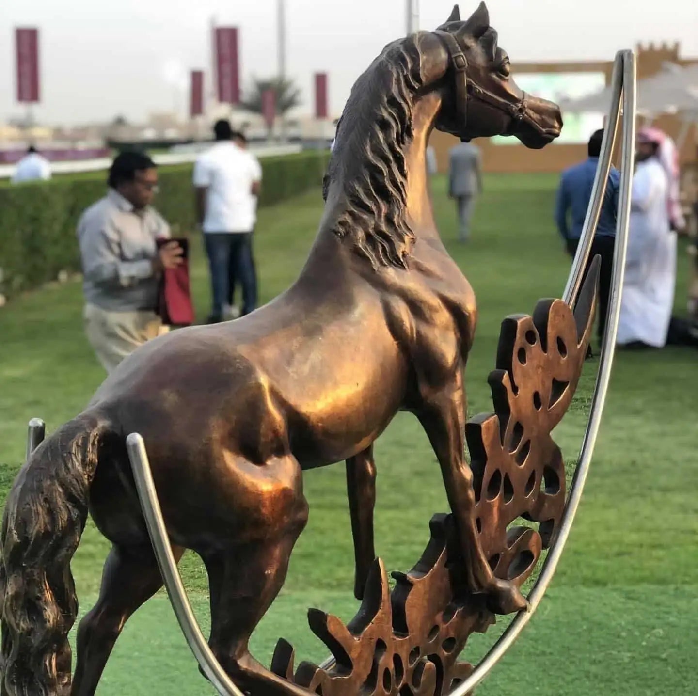 Luxury Bronze Horse Sculpture — Islamic Art | Limited Edition | Ahmed Allawimy art AllawiArtist Ahmed Allawi