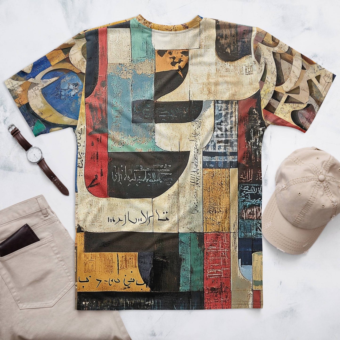 Men's Crew Neck T-Shirt — Wearable Art by Ahmed Allawimy art Allawimy art Allawi