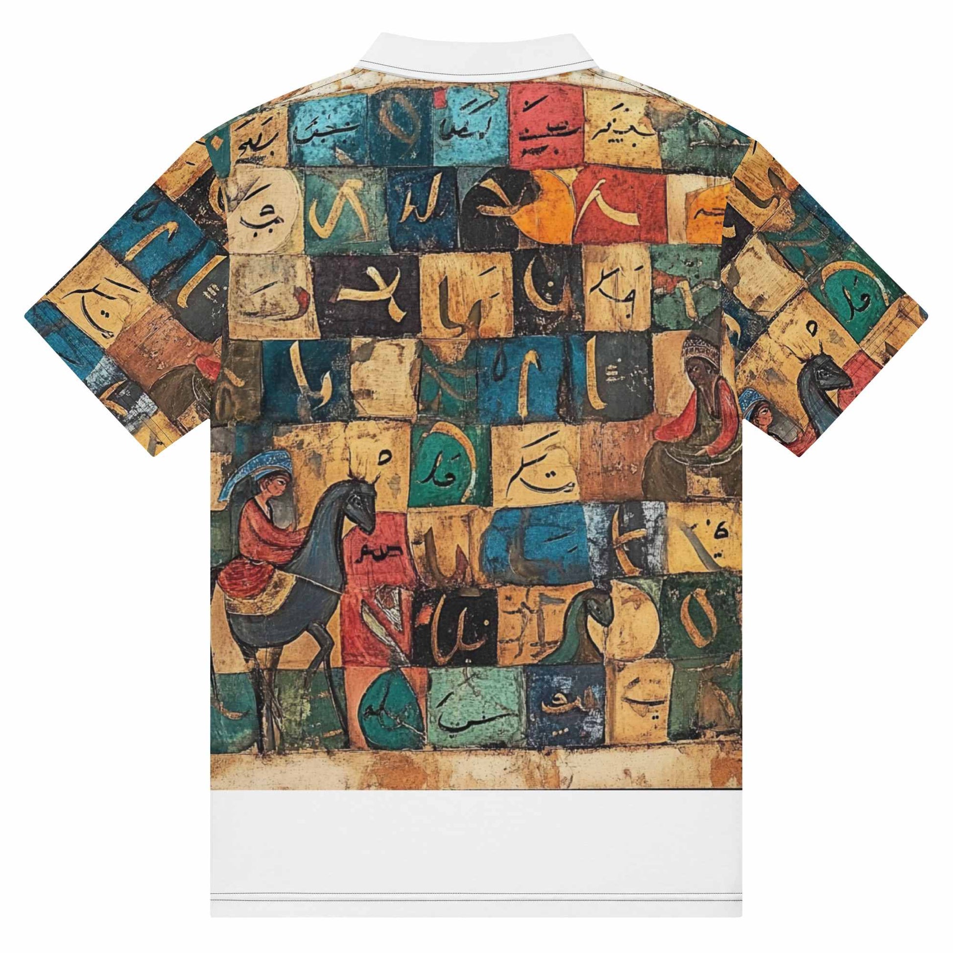Men's Slim Fit Polo — Arabic Calligraphy Editionmy art Allawimy art Allawi