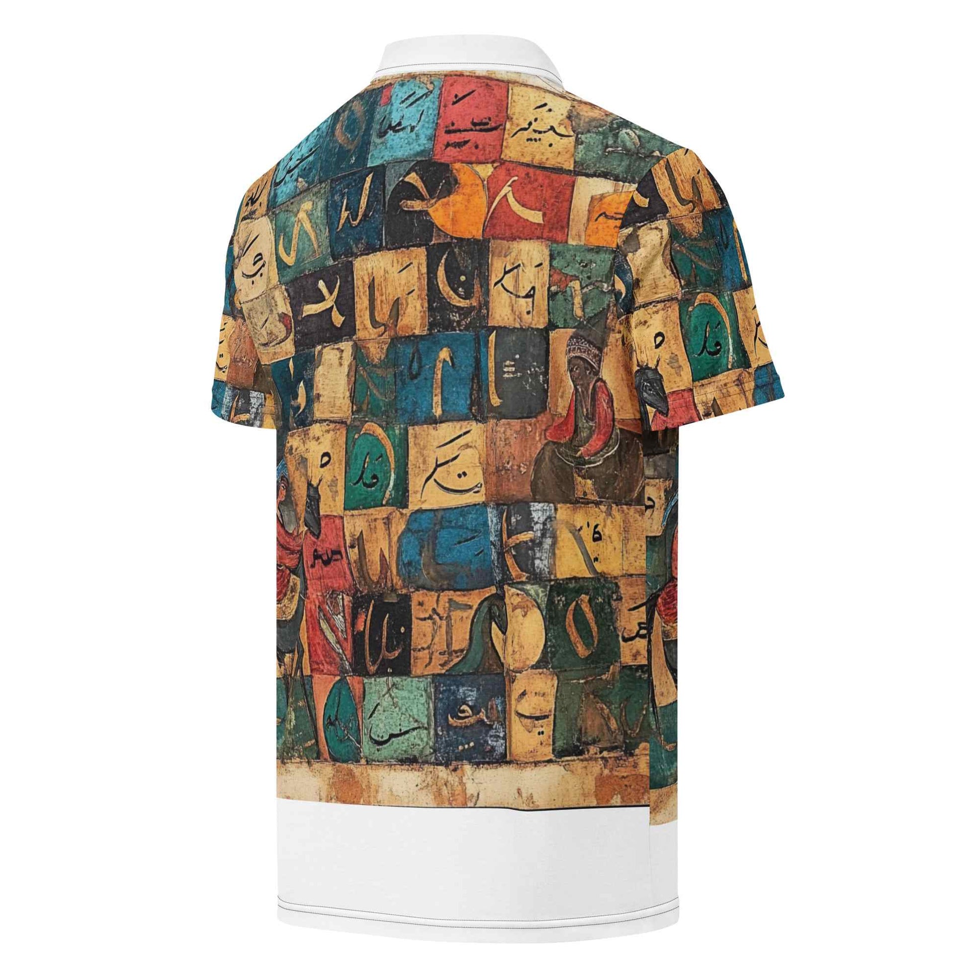 Men's Slim Fit Polo — Arabic Calligraphy Editionmy art Allawimy art Allawi