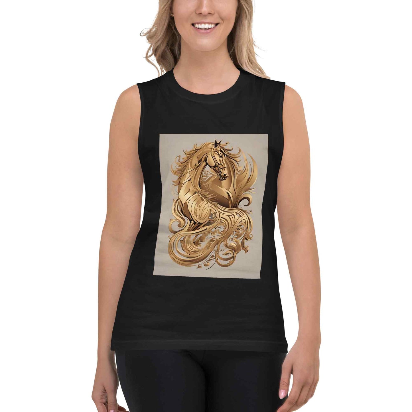 Muscle Shirt Dancing horsesmy art Allawimy art Allawi