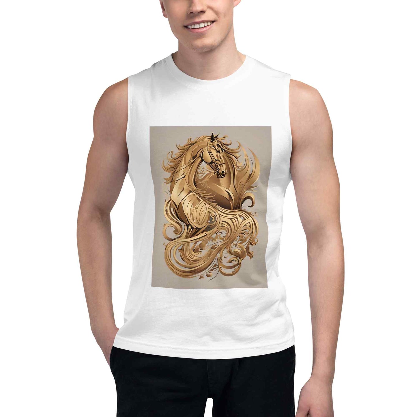 Muscle Shirt Dancing horsesmy art Allawimy art Allawi