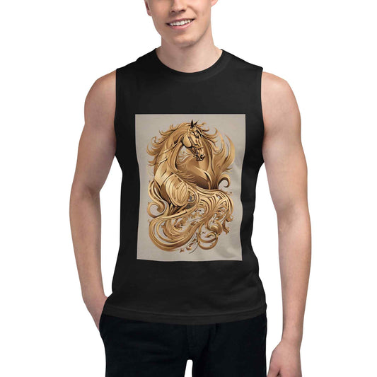 Muscle Shirt Dancing horsesmy art Allawimy art Allawi