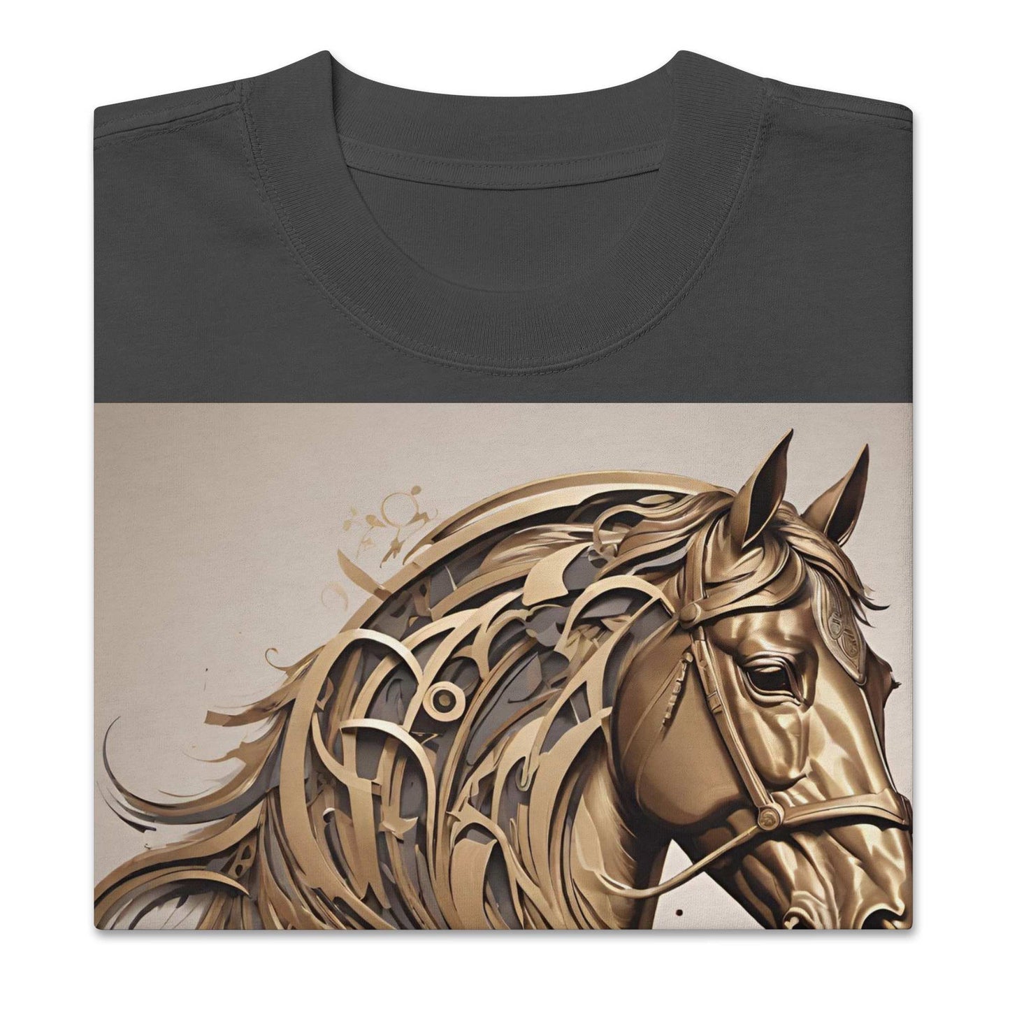 Oversized Faded T-Shirt — Dancing Horses, Signature Editionmy art Allawimy art Allawi