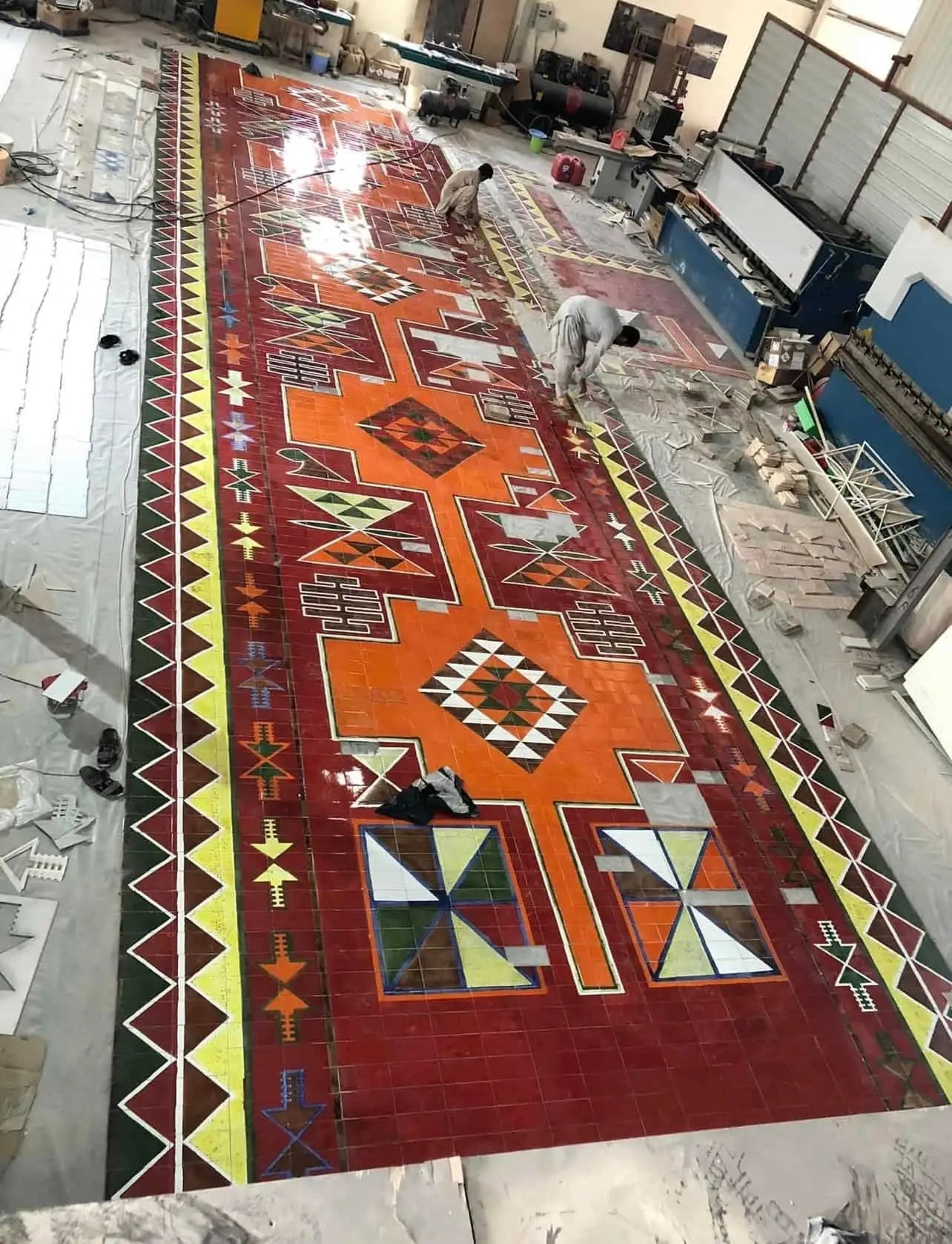 Passport Tunnel Decoration Project — Qatarmy art AllawiJust Art Allawi