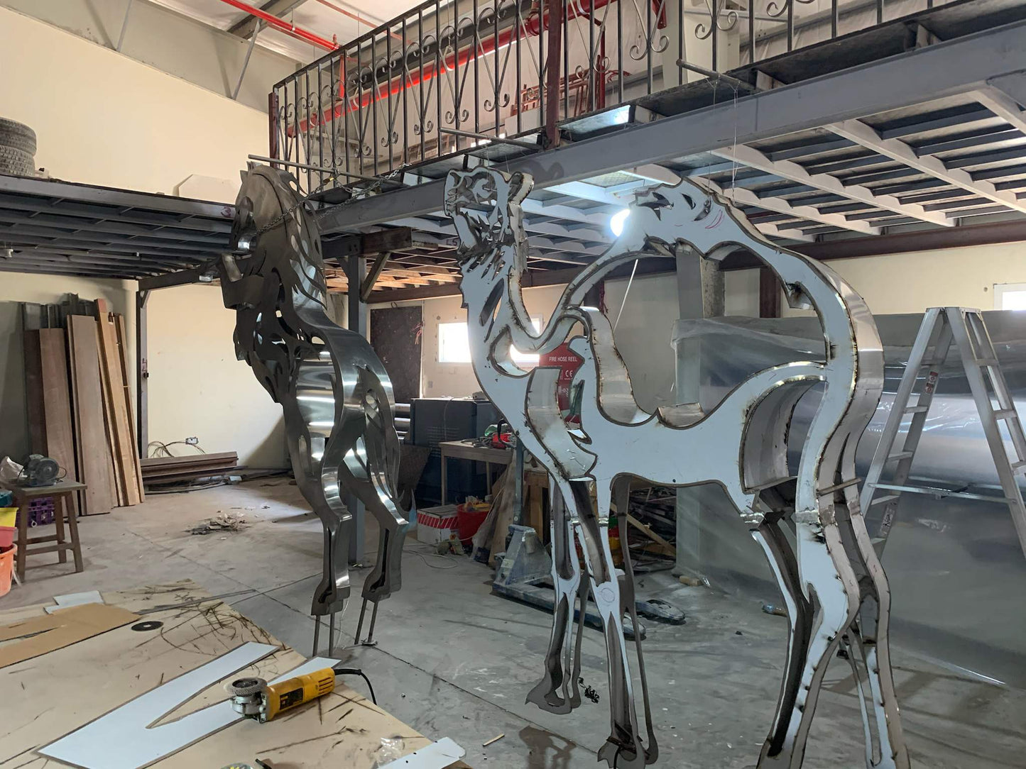 Steel Sculptures — Arabic Calligraphy & Horsesmy art AllawiJust Art Gallery