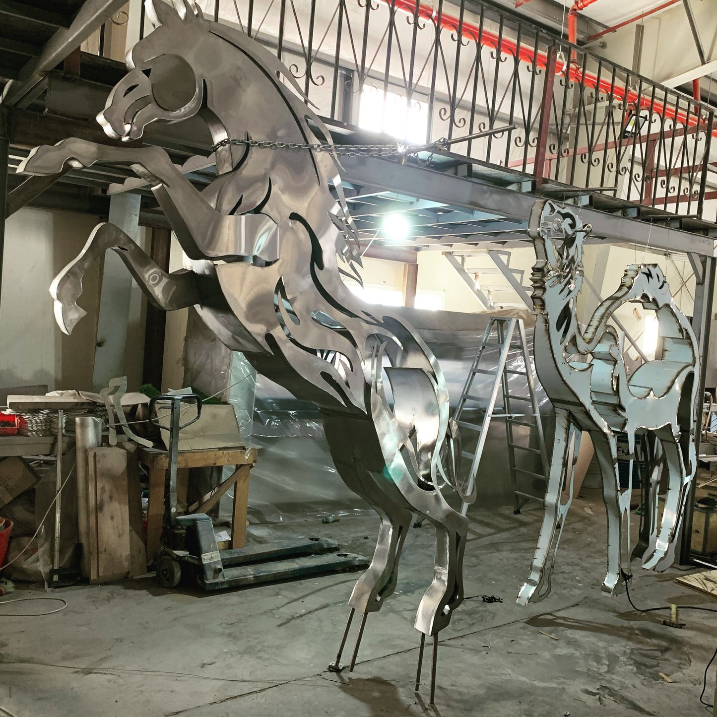 Steel Sculptures — Arabic Calligraphy & Horsesmy art AllawiJust Art Gallery