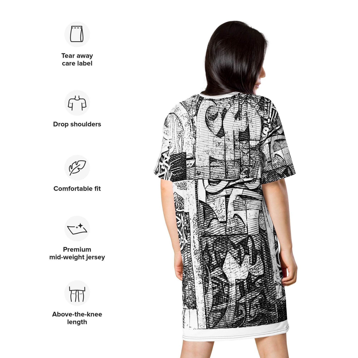 T-Shirt Dress — Wearable Art by Ahmed Allawimy art Allawimy art Allawi