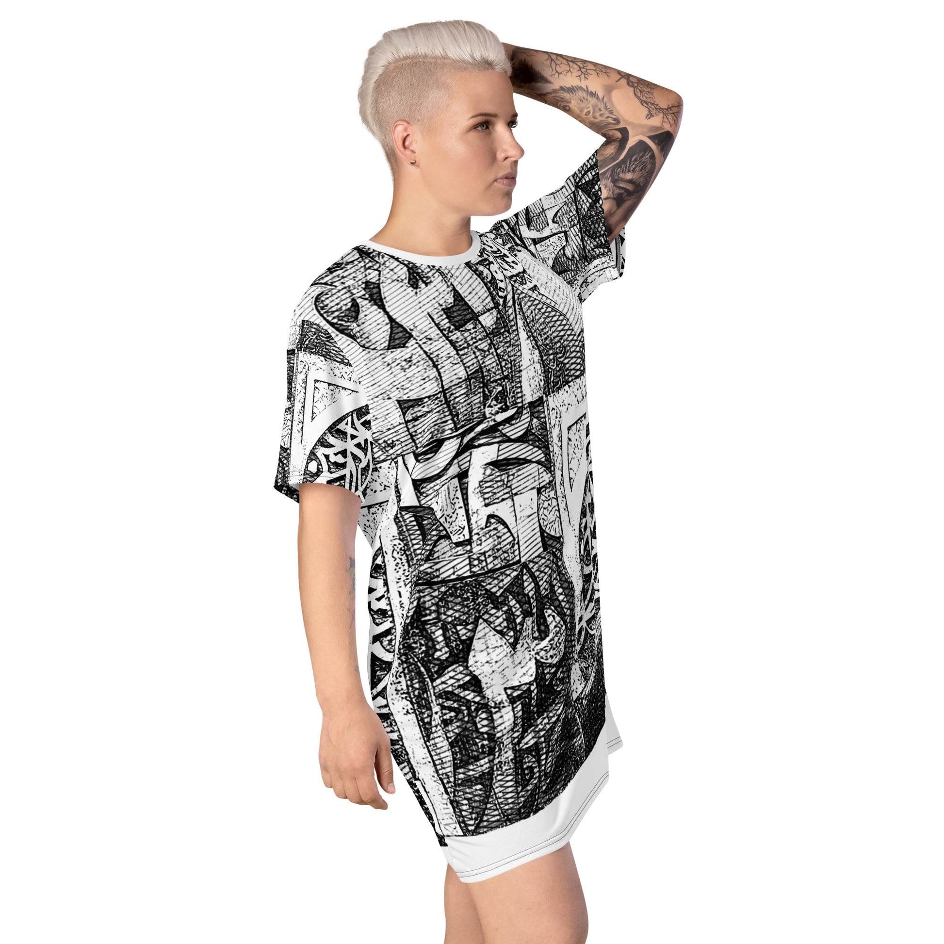 T-Shirt Dress — Wearable Art by Ahmed Allawimy art Allawimy art Allawi