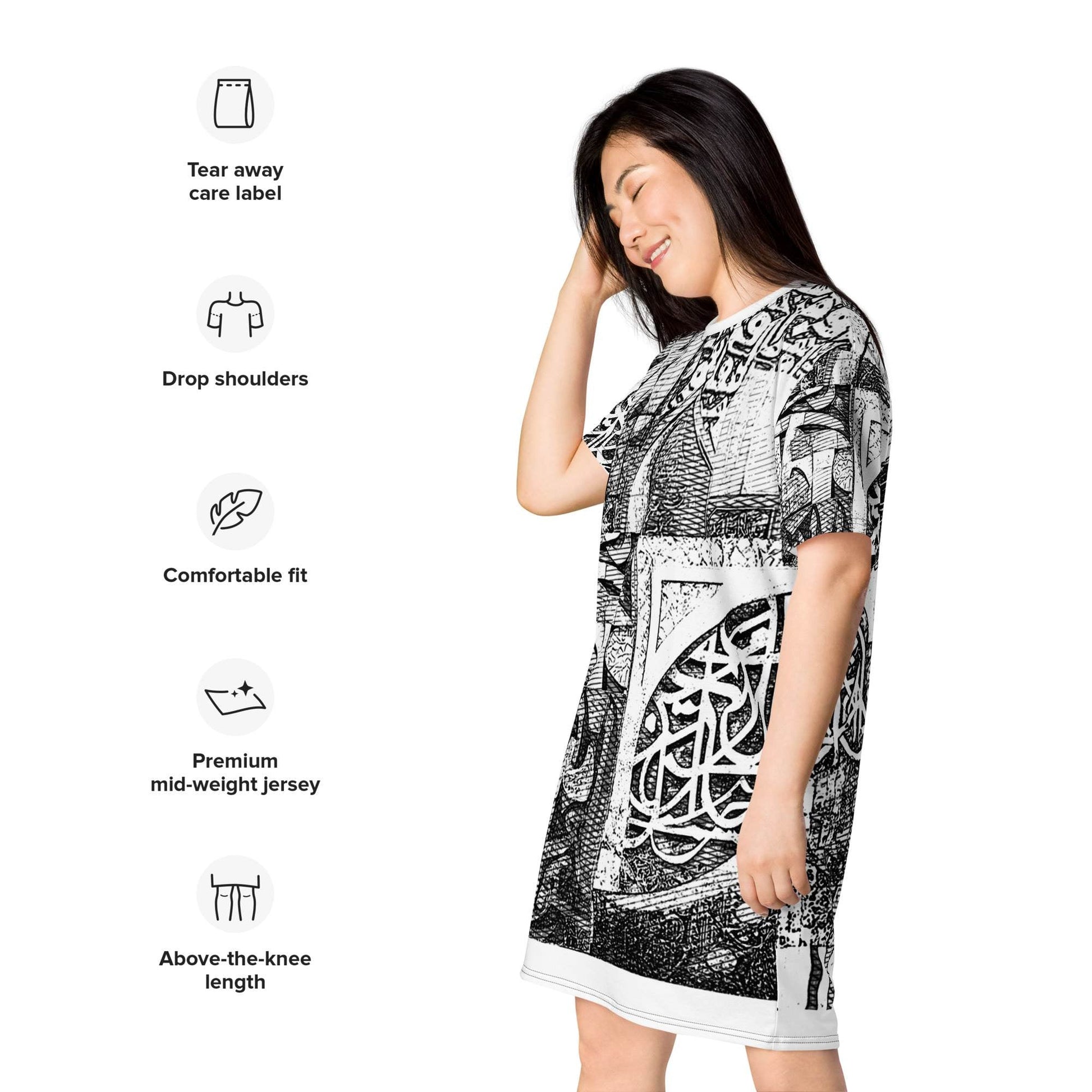 T-Shirt Dress — Wearable Art by Ahmed Allawimy art Allawimy art Allawi