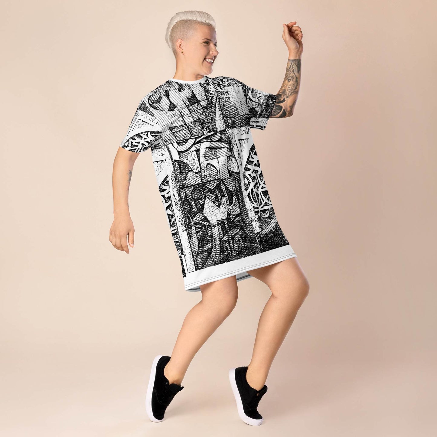 T-Shirt Dress — Wearable Art by Ahmed Allawimy art Allawimy art Allawi