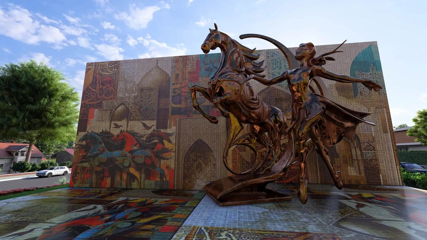 The Dancing Horse — Bronze Sculpture (Video)my art AllawiJust Art Gallery