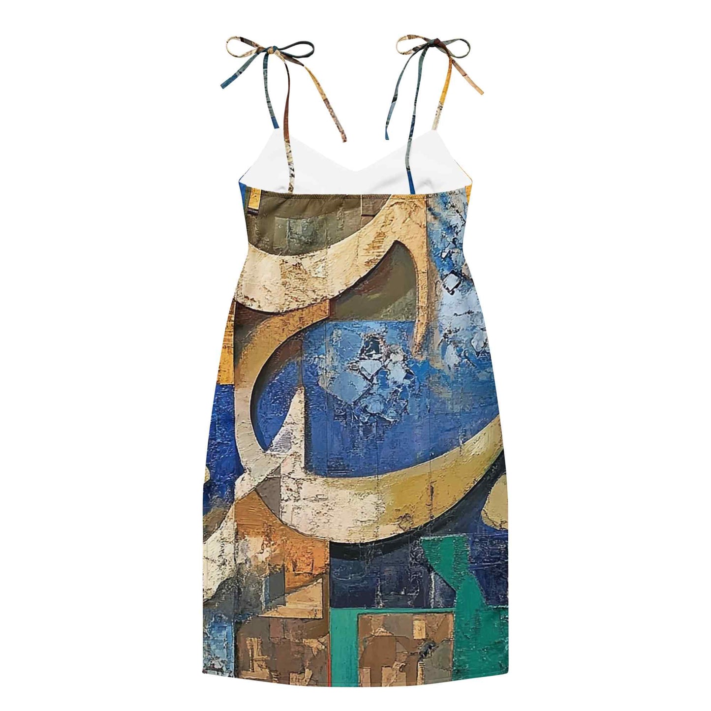 Tie-Strap Midi Dress — Wearable Art by Ahmed Allawimy art Allawimy art Allawi