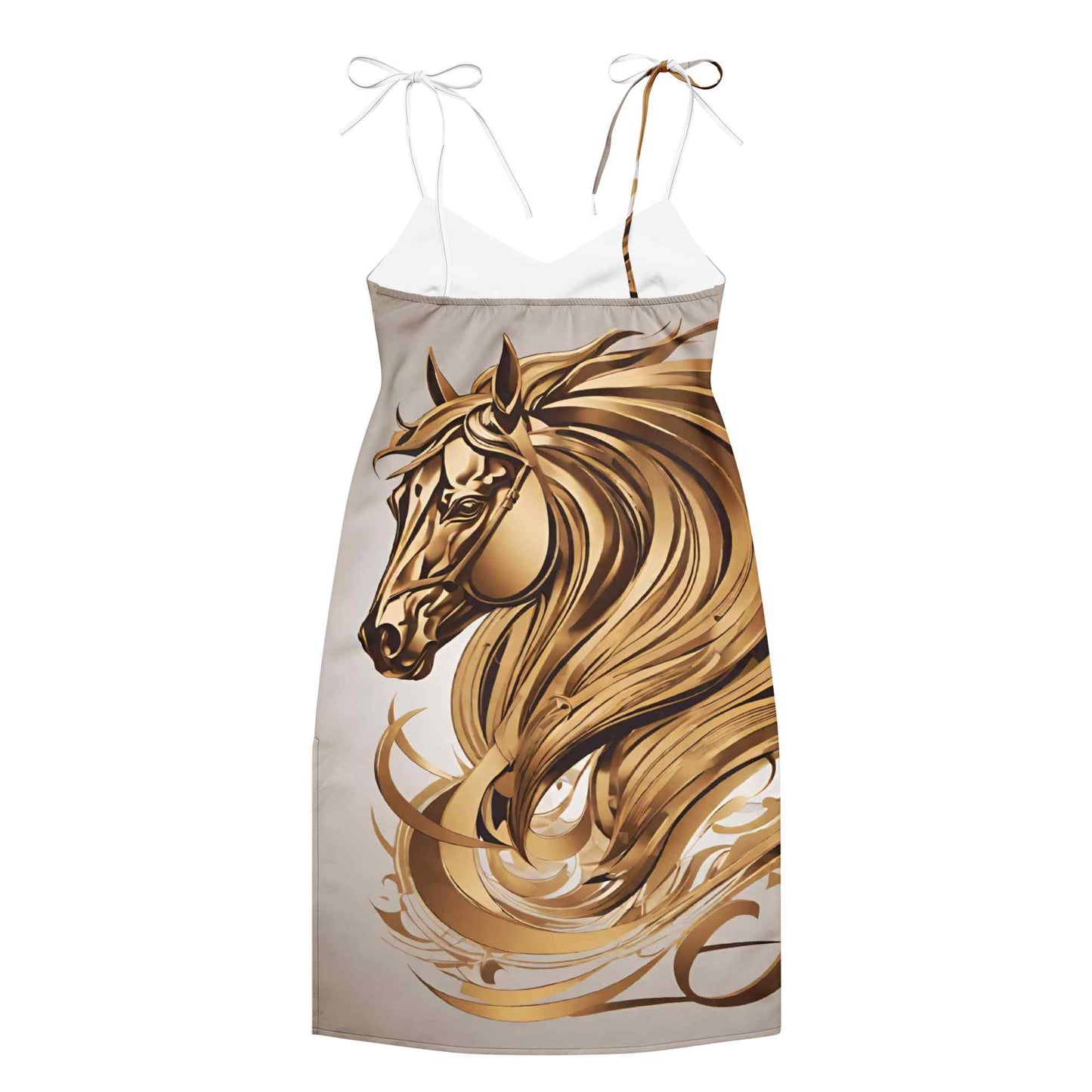 Tie-Strap Midi Dress — Wearable Art by Ahmed Allawimy art Allawimy art Allawi