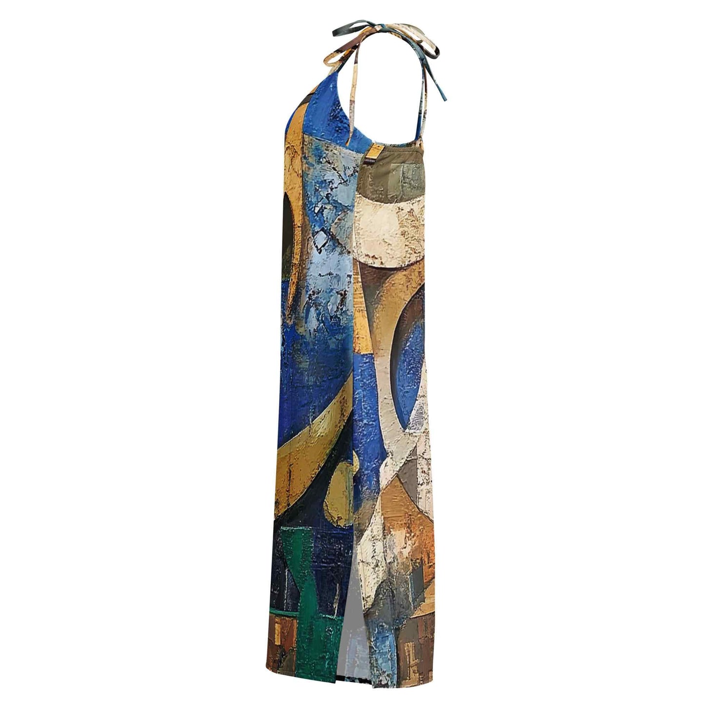 Tie-Strap Midi Dress — Wearable Art by Ahmed Allawimy art Allawimy art Allawi