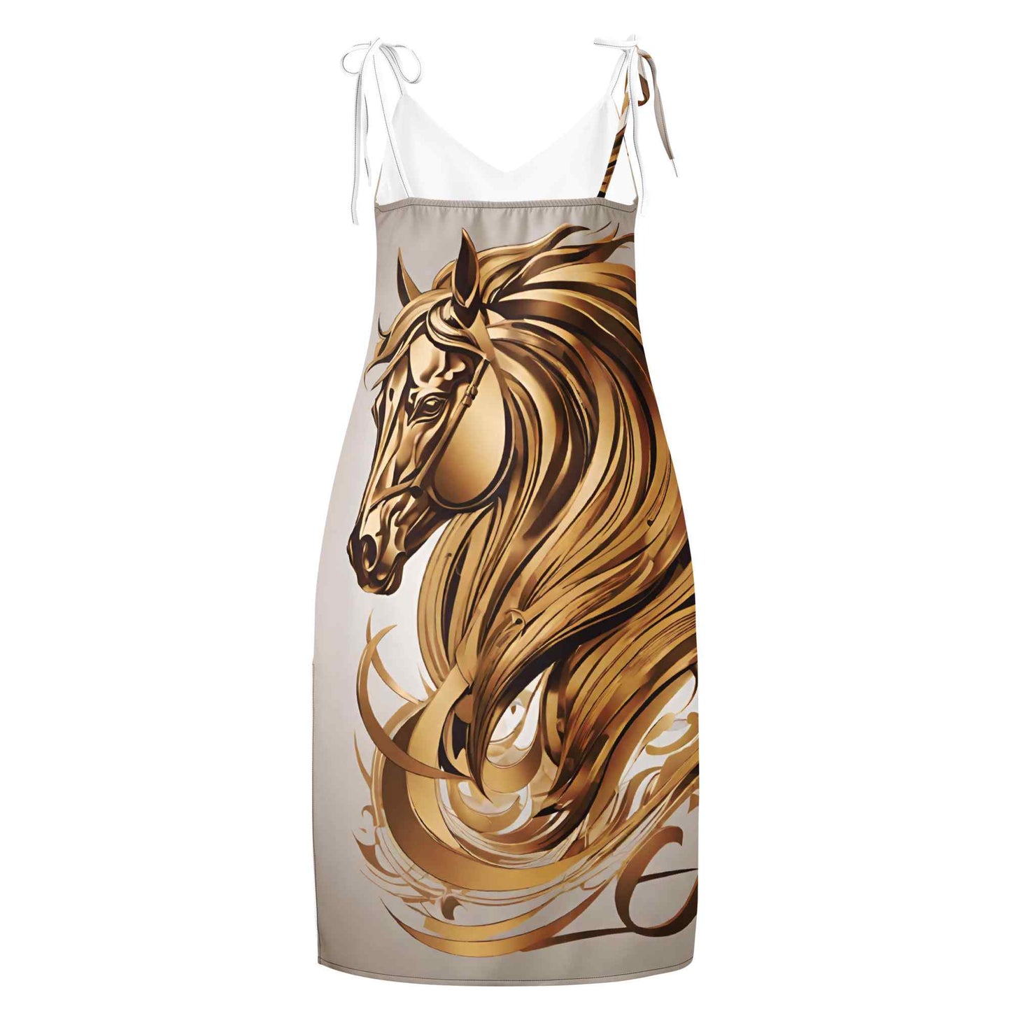 Tie-Strap Midi Dress — Wearable Art by Ahmed Allawimy art Allawimy art Allawi