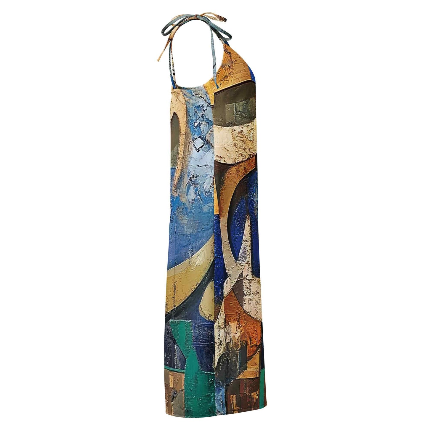 Tie-Strap Midi Dress — Wearable Art by Ahmed Allawimy art Allawimy art Allawi