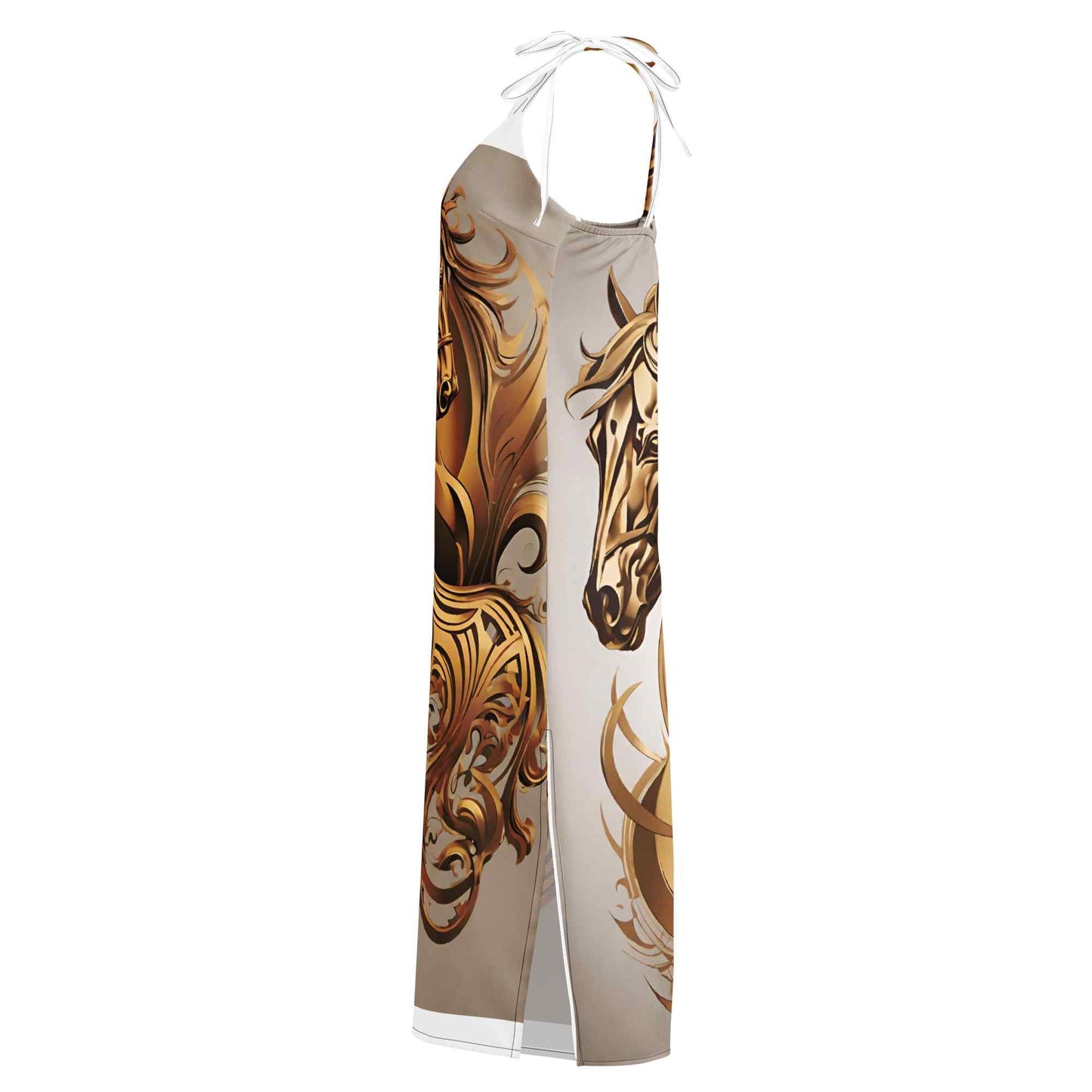 Tie-Strap Midi Dress — Wearable Art by Ahmed Allawimy art Allawimy art Allawi